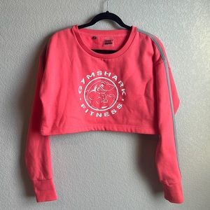 Gymshark Vibrant Pink Cropped Hoodie